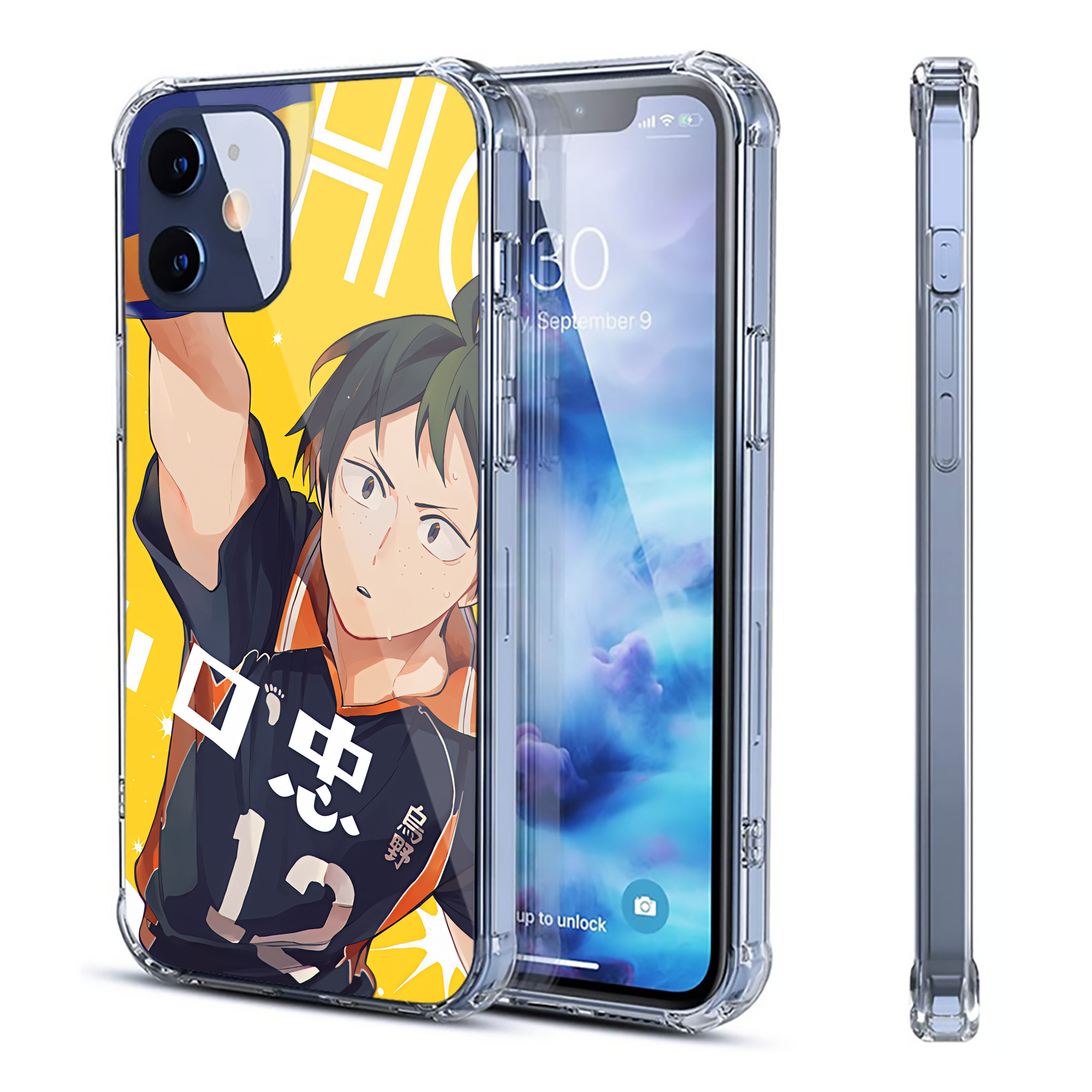 （画像用） ハイキュー!! Haikyu!! 【iPhone 12シリーズ対応】透明スマホケース（クリアソフトケース）